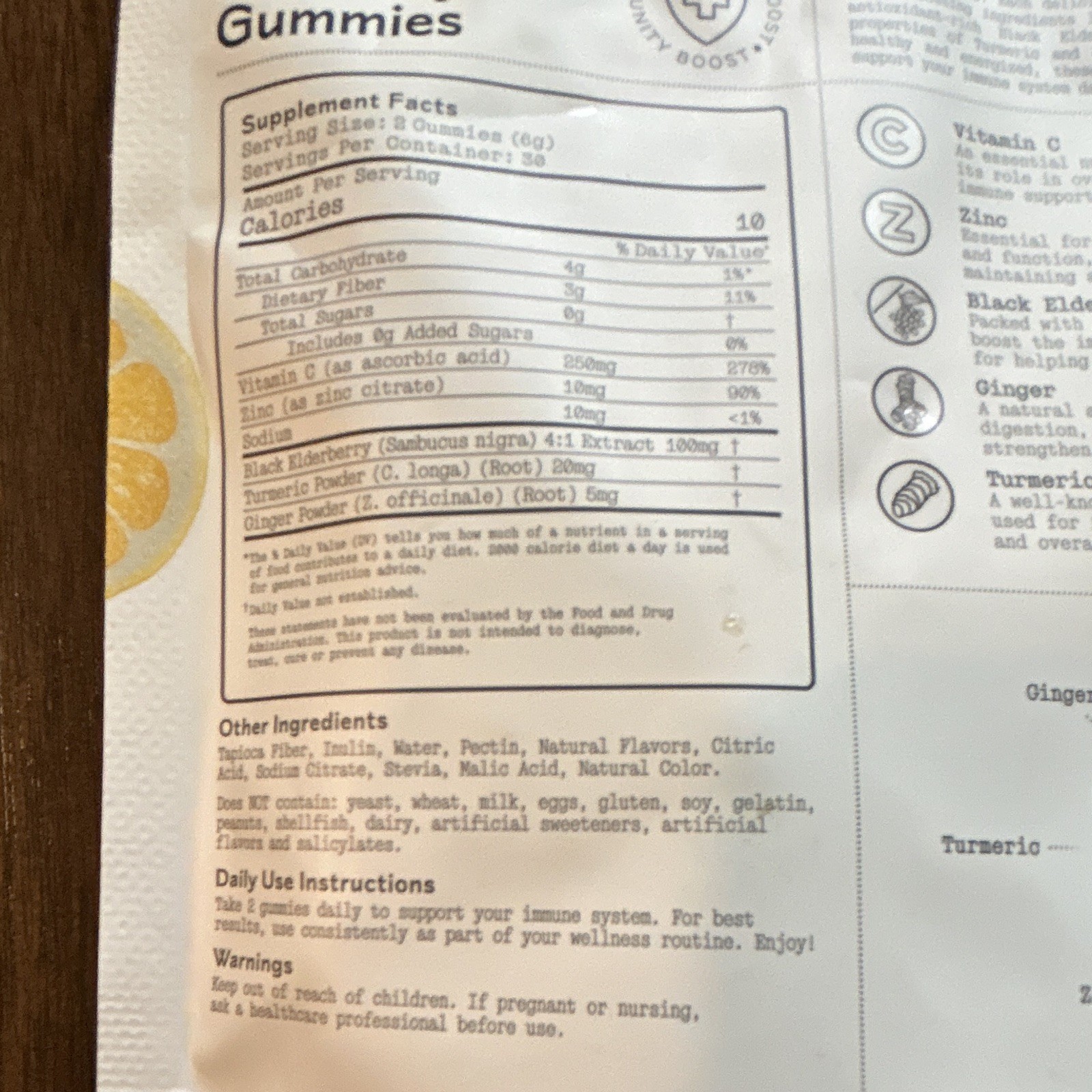 Barker Wellness Co Immunity Gummies Lemon Lime 60 ct Exp 02/2027