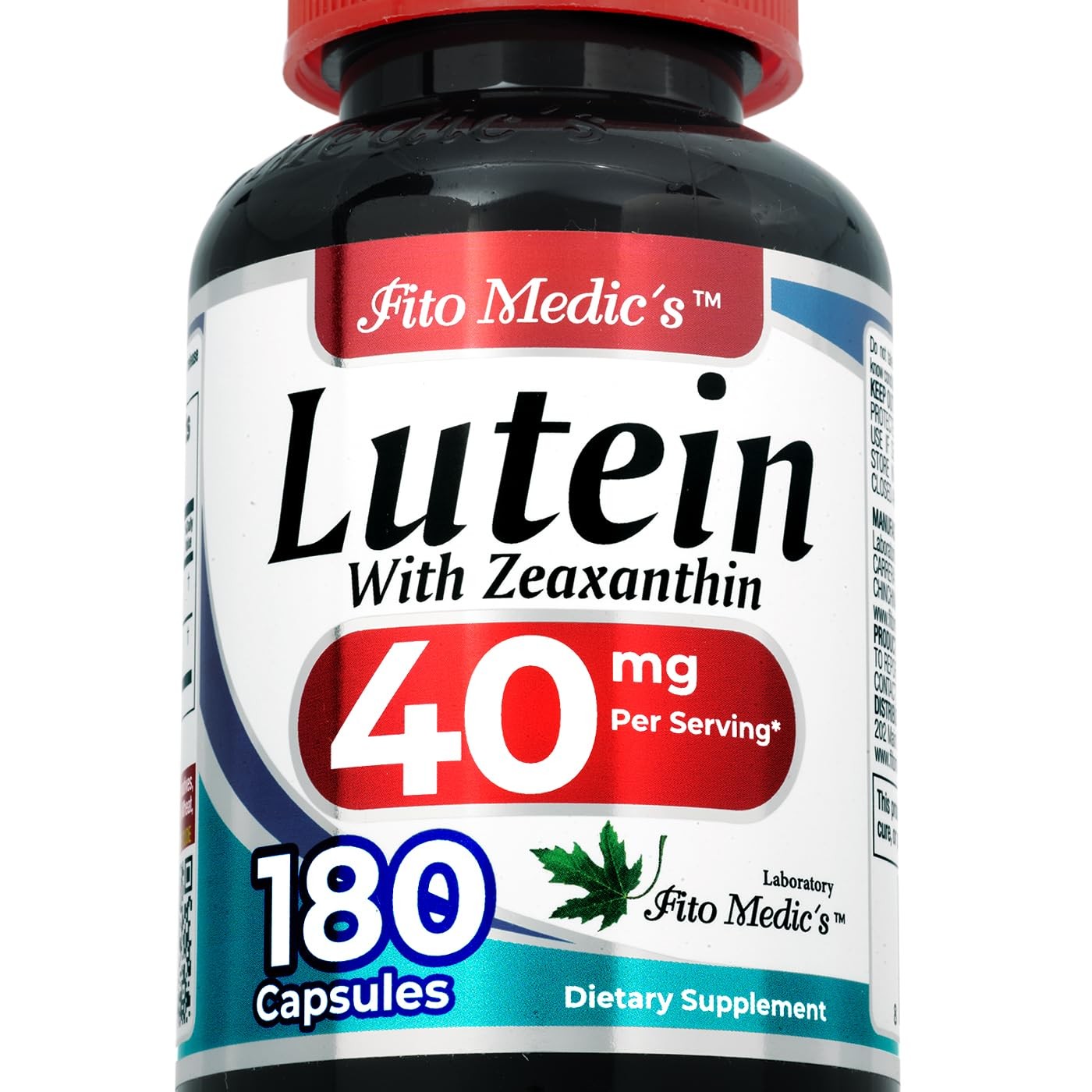 FITO MEDIC’S Lab | Lutein |180 Capsules |40 mg| 180 Count (Pack of 1)