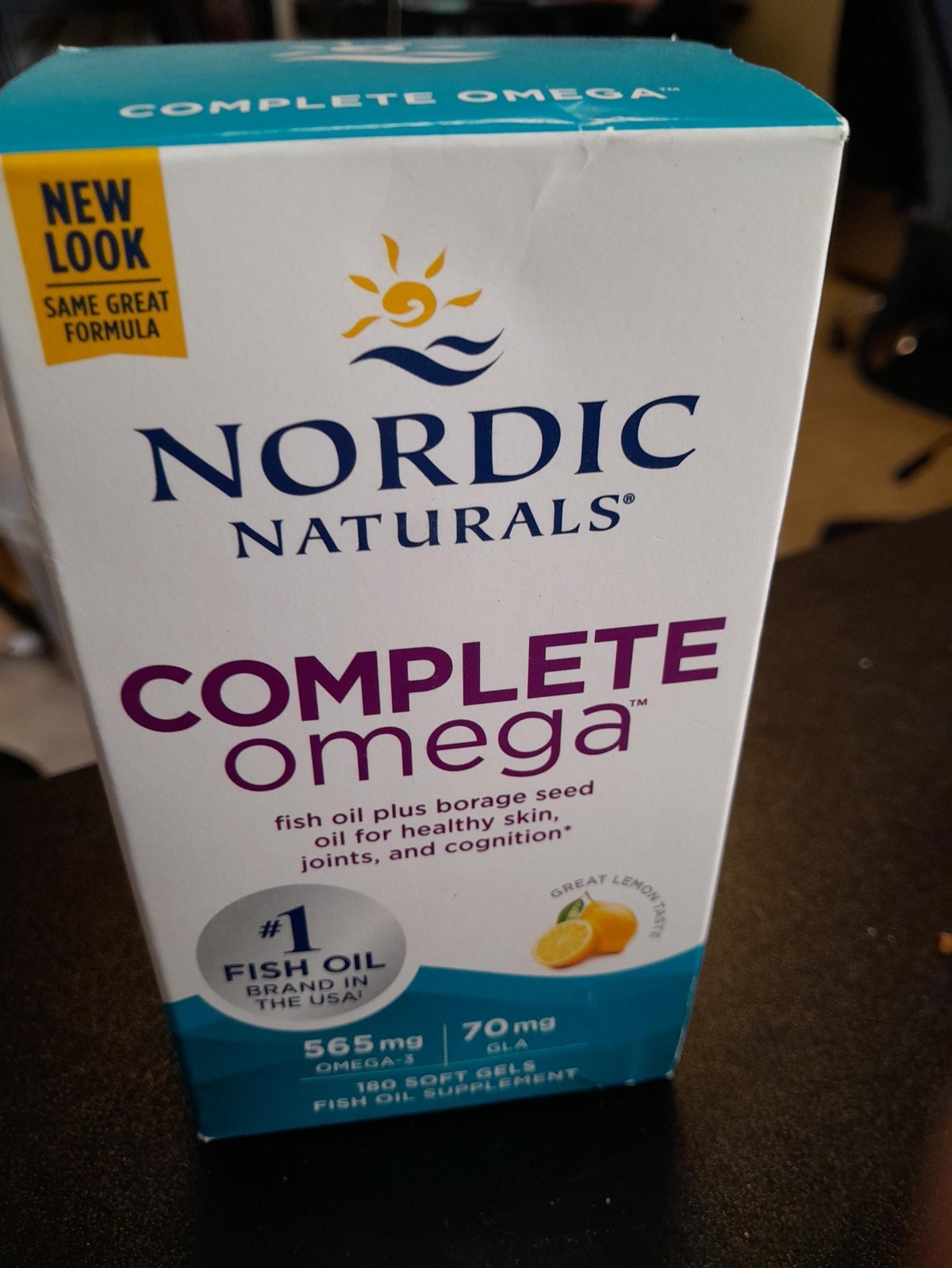 Nordic Naturals Complete Omega Lemon Support Healthy Skin Joints & Cognition 180