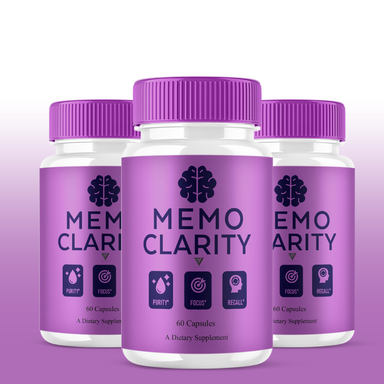 (2 Pack) Memo Clarity Memory Capsules, MemoClarity Focus Support (120 Capsules)