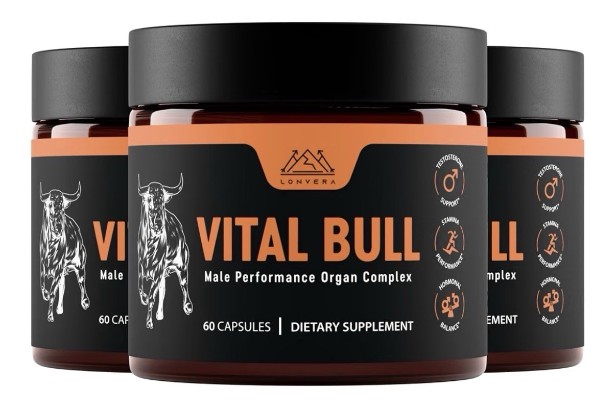 3 Pack Lonvera Vital Bull Male Performance Beef Organ Grass Fed For Men