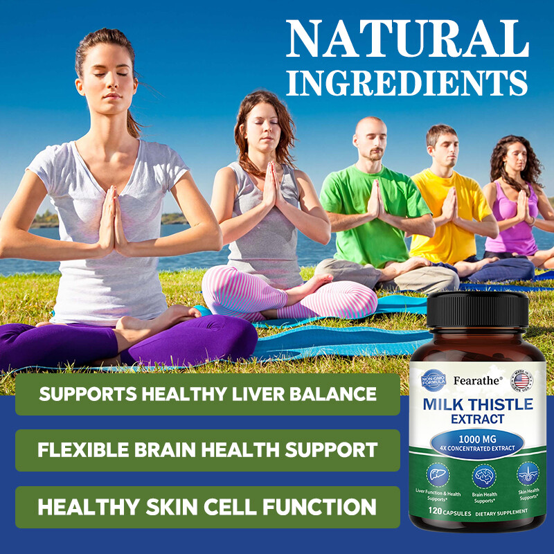 Milk Thistle Extract 1000mg – Promotes Healthy Liver Function