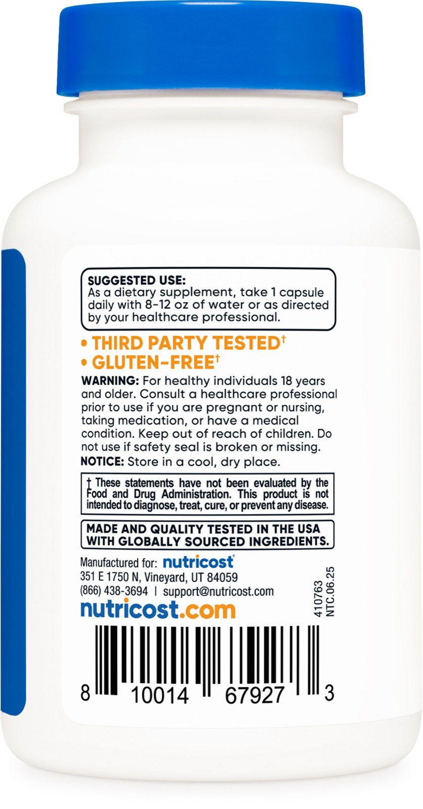 Nutricost KSM-66 Ashwagandha Root Extract 600mg, 60 Vegetarian Caps