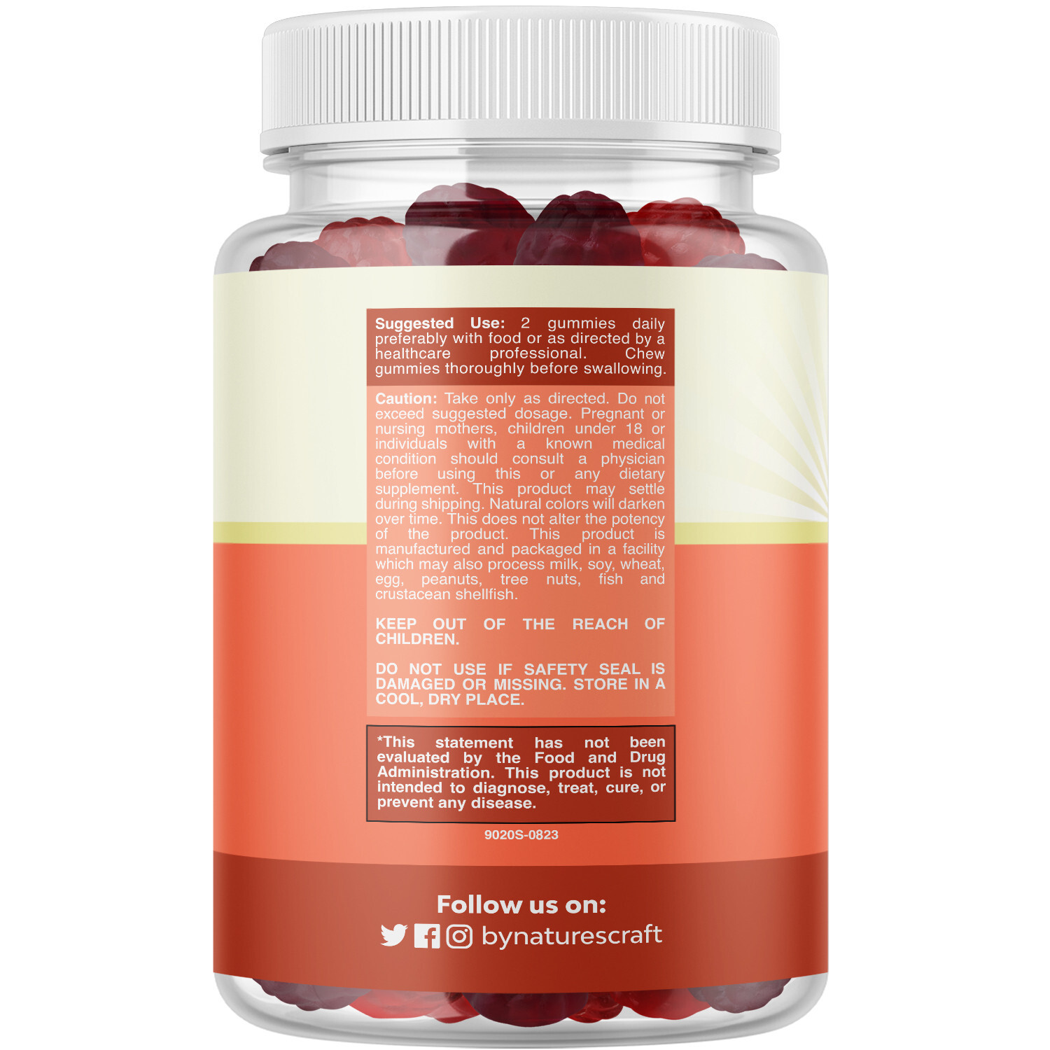 Sugar Free Fiber Gummies for Adults – High Fiber Supplement with Prebiotic 120ct