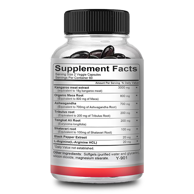 New Zealand Kangaroo Essence w/ Maca 120 Capsules Support Men’s Health – NEW