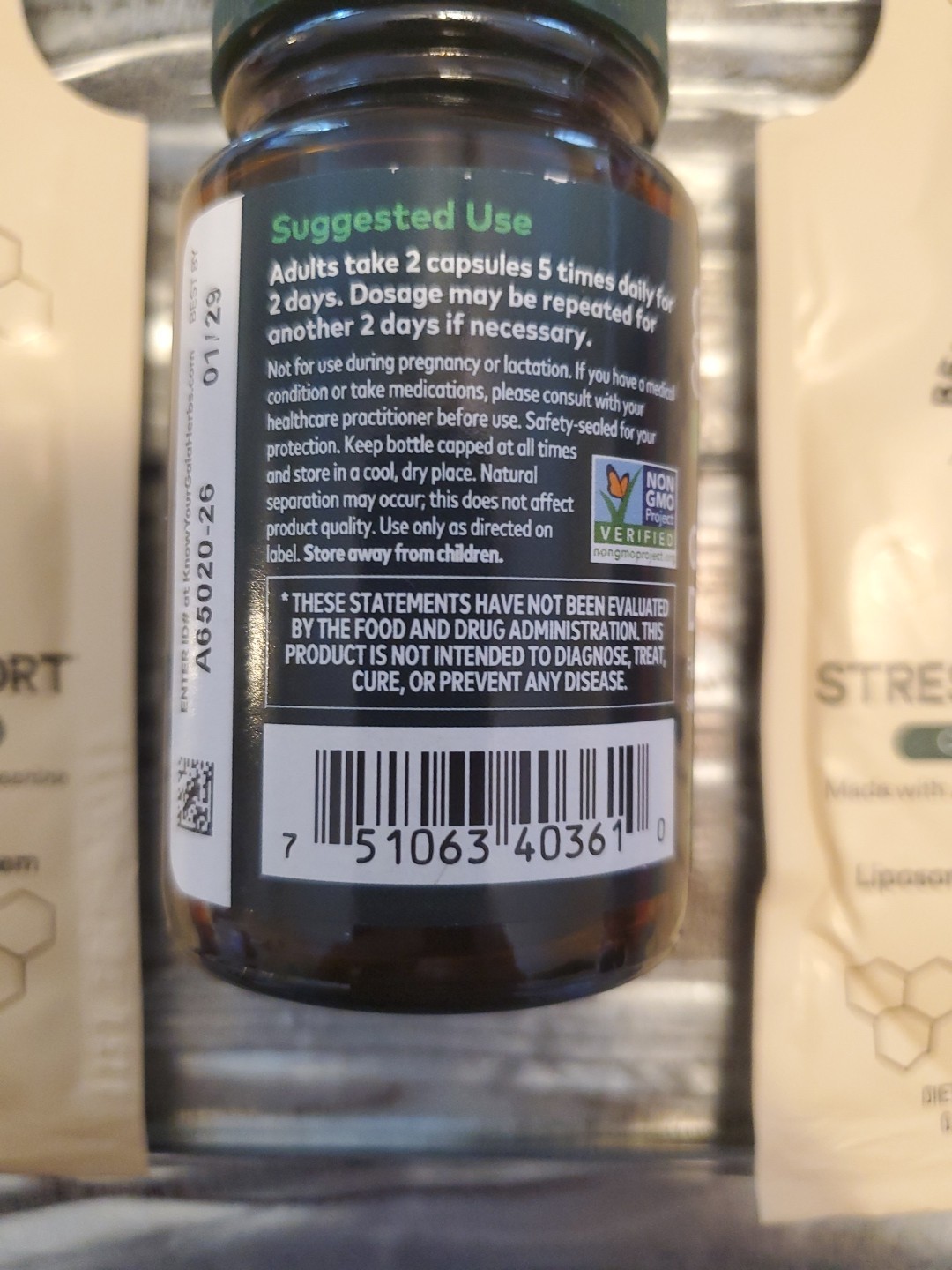 Gaia Herbs Adrenal Health + Quick Defense + 2 FREE $6 Propolis STRESS SUPPORT!
