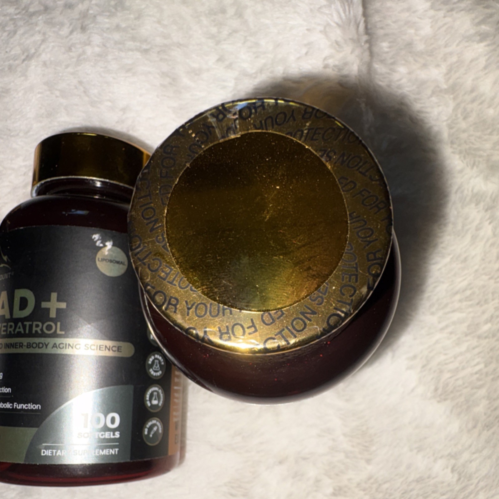 Cold Mount NAD+ 1200mg Resveratrol 50mg Liposomal Softgels 100ct No Fillers