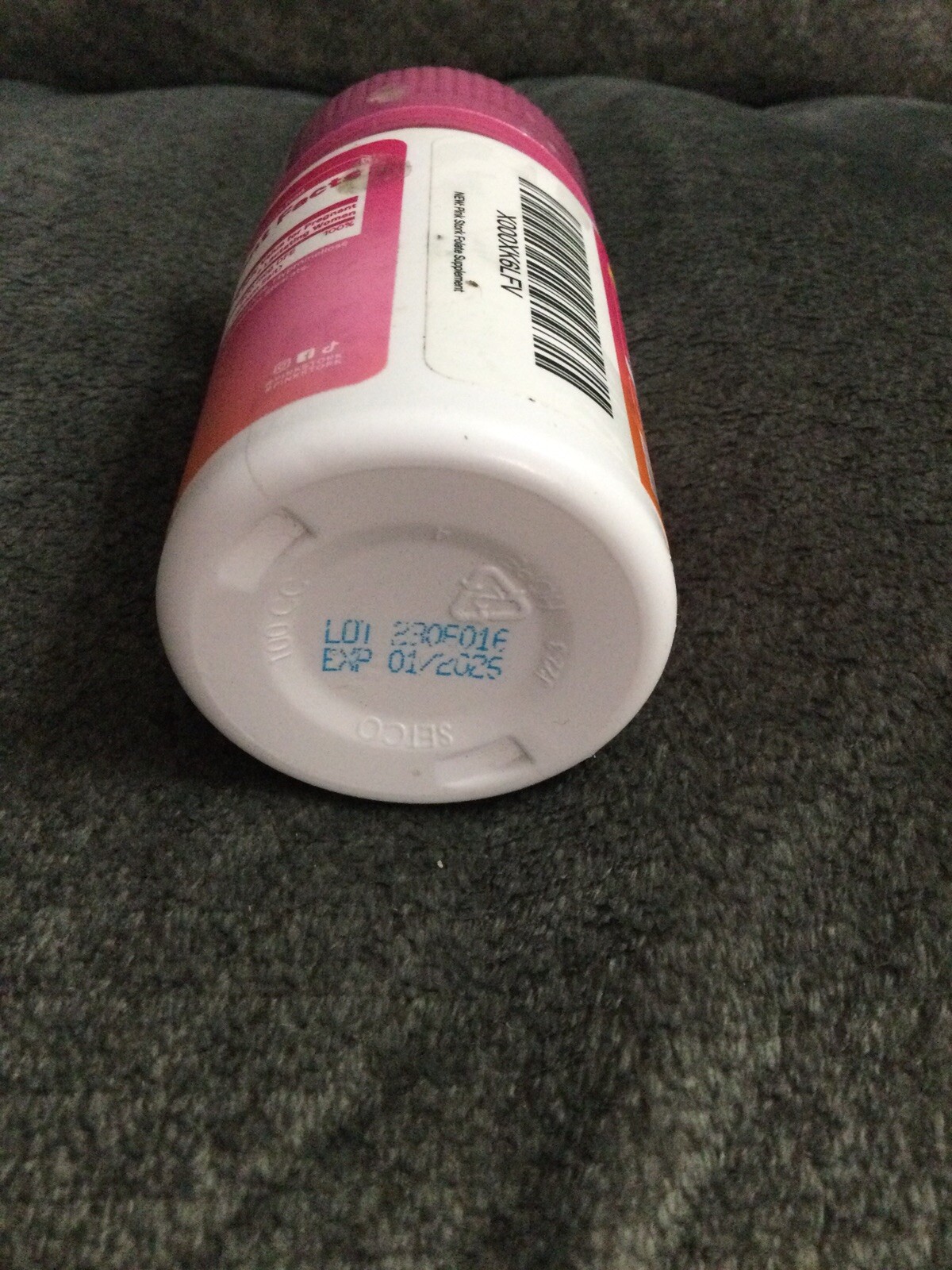 New Pink Stork Folate As L-5-Methyltetrahydrofolate – 60 Capsules Exp 01/2025