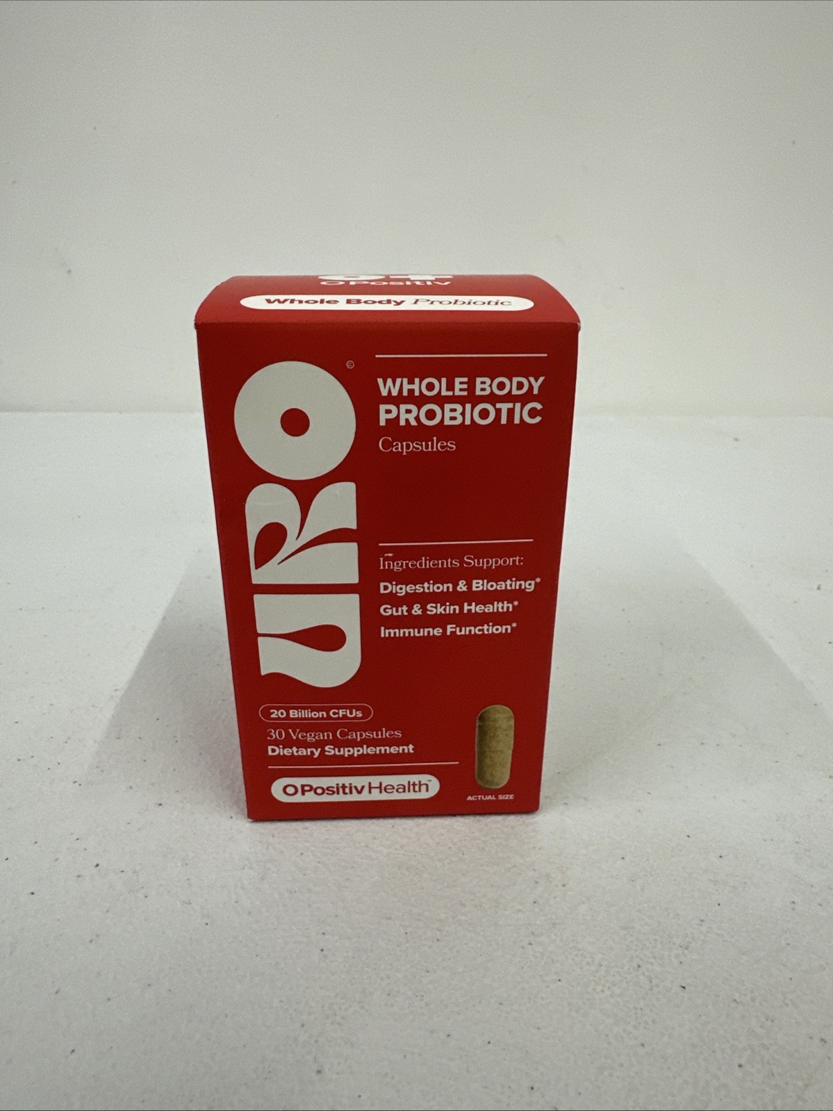 O Positiv URO Whole Body Probiotic 3-In-1 Probiotic Support 30 Caps NEW Exp 6/26