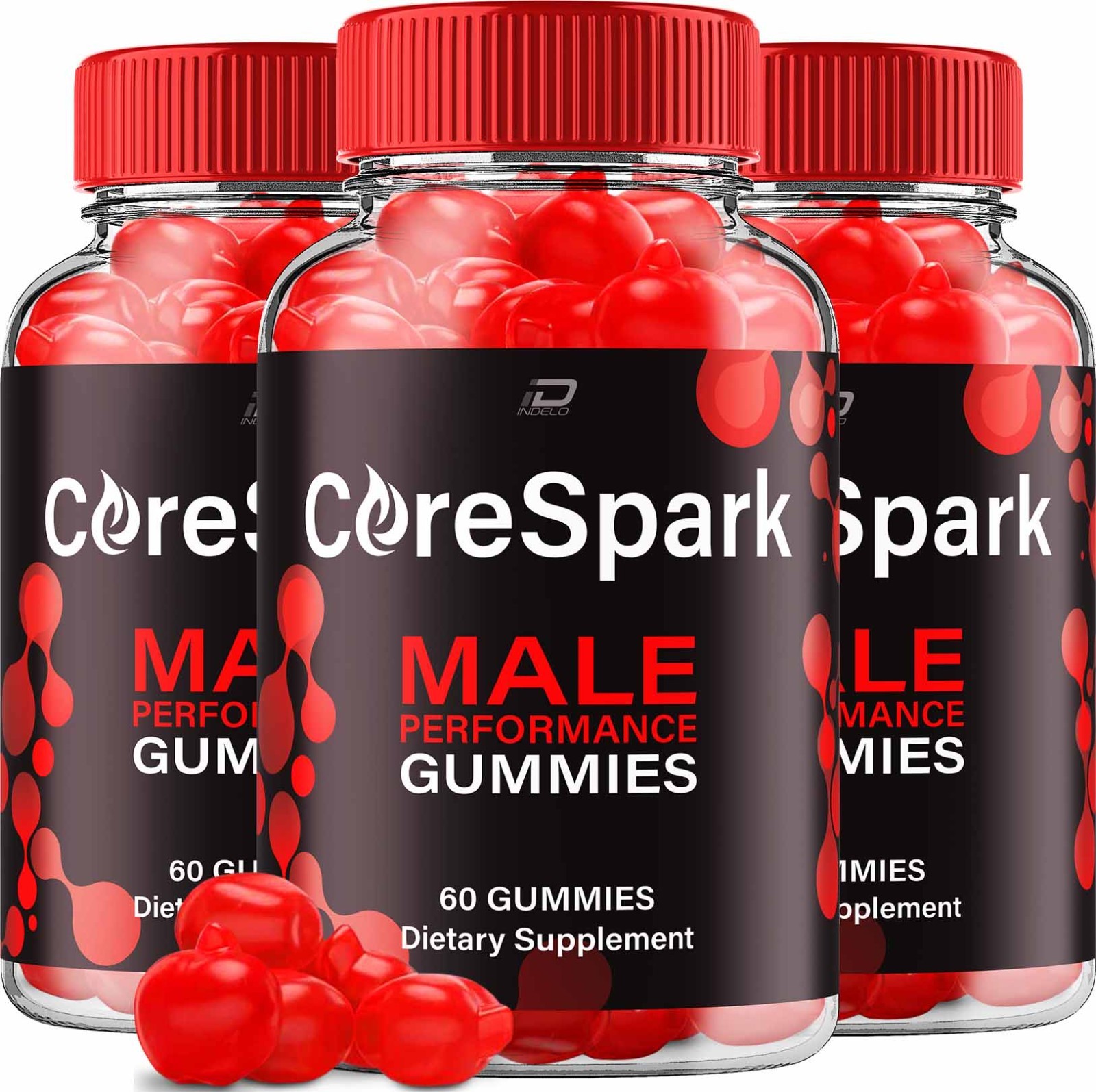 (3 Pack) Core Spark Gummies for Men – CoreSpark Male Gummy All-Natural Chewable