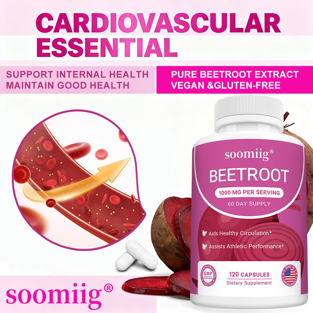 Beet Root Supplements Healthy Circulation Supports Vitality 30-120 Capsules