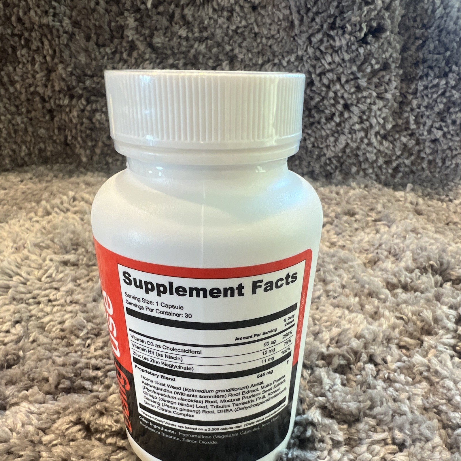 Hippocrates Health Institute Testo Dark Premium Line 30 Veg Caps Exp 09/2026
