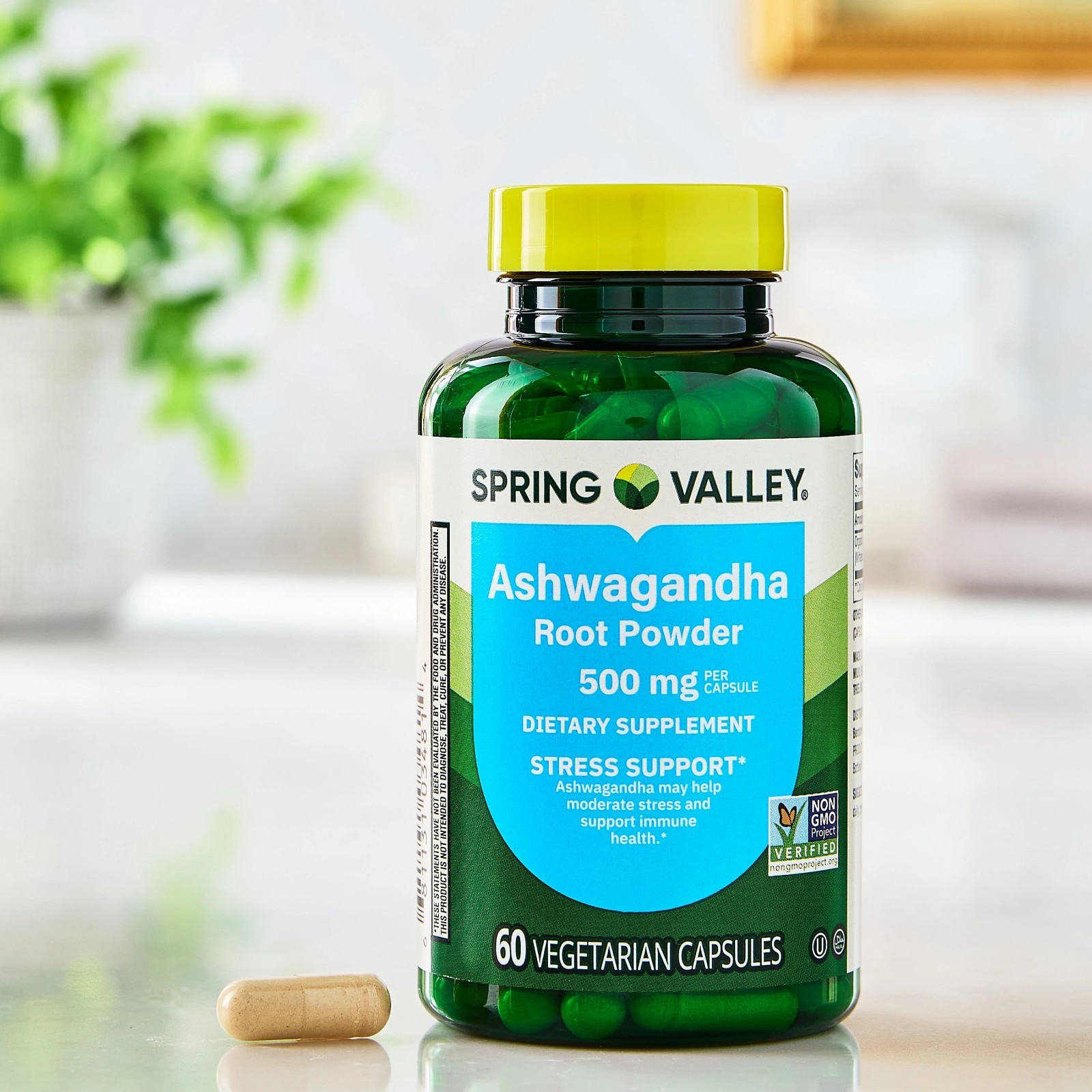 Spring Valley Ashwagandha Root Powder General Wellness Dietary Supplement Vegeta