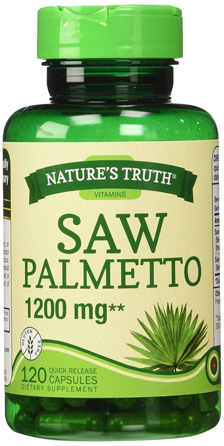 Nature’s Truth Vitamins Saw Palmetto Quick Release Capsules 1200 mg 120 Count