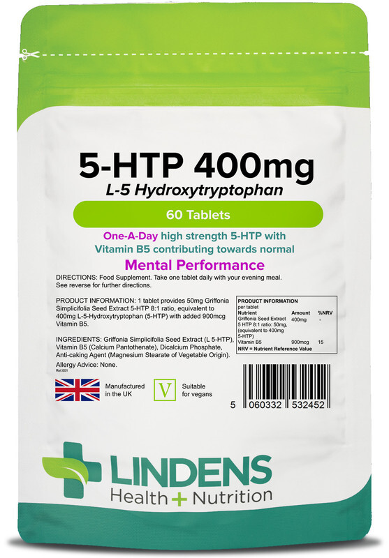 Lindens 5-HTP 400mg 4-PACK 240 Tablets 5 HTP 5HTP L-5-Hydroxytryptophan