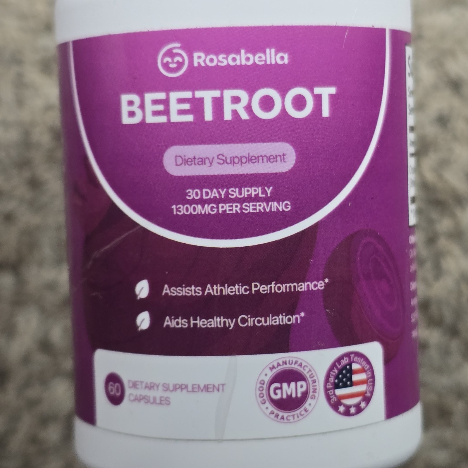Rosabella Organic Beet Root Capsules Lot Of 5 Exp 2027-2028 Sealed New Beetroot
