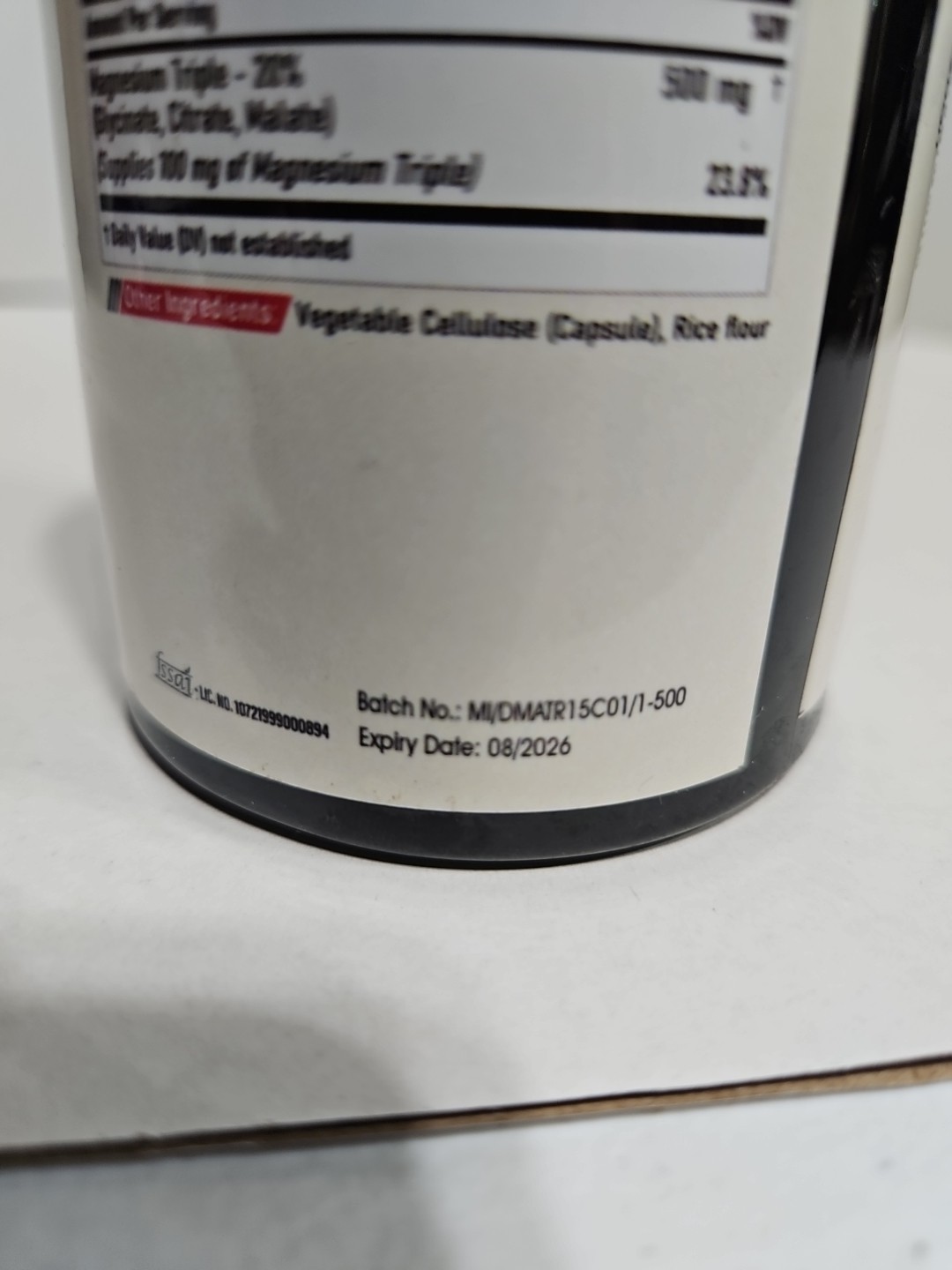 TRIPLE MAGNESIUM COMPLEX 500MG 150 CAPSULES SUPPLEMENT Exp 08/2026