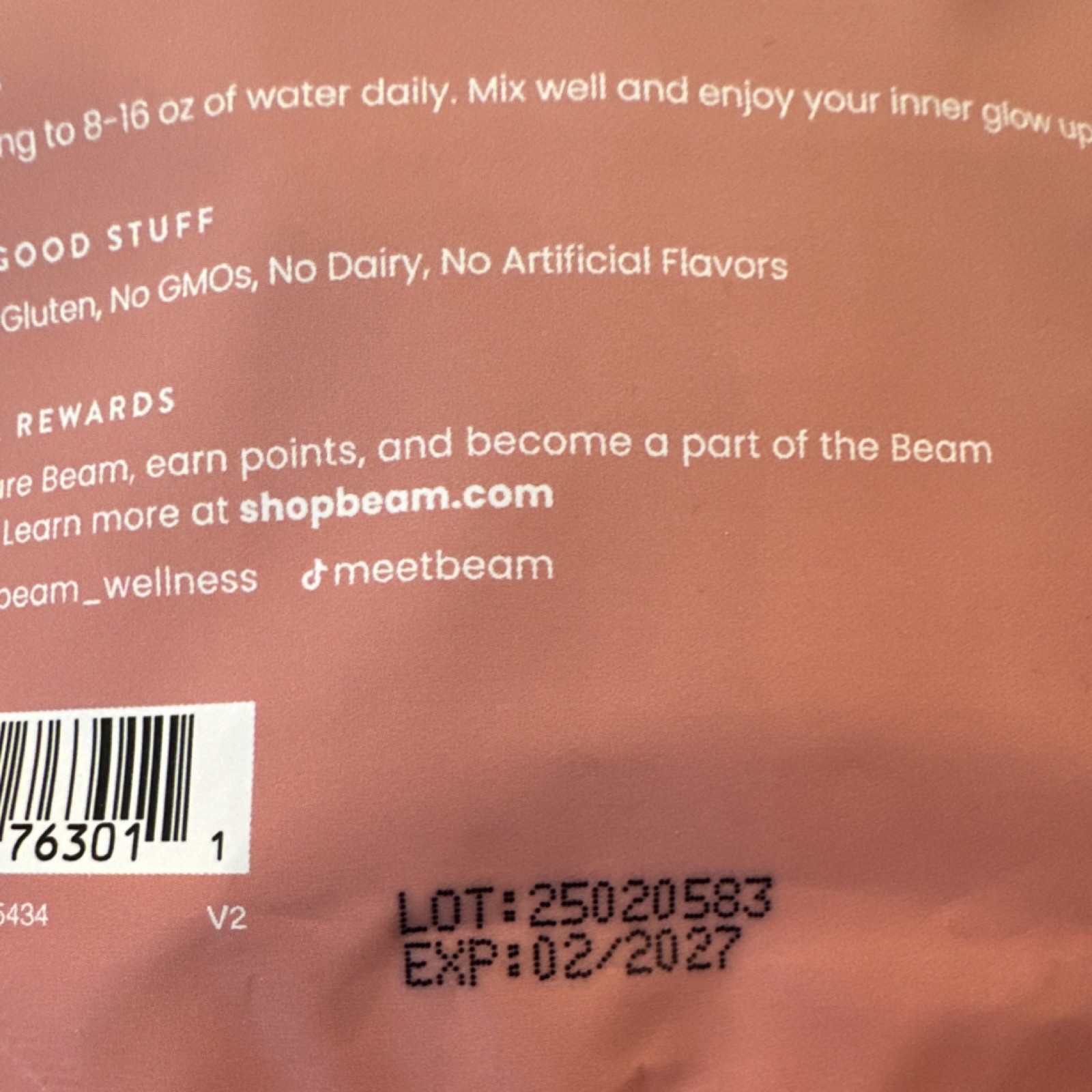 beam Glow Women’s Superpowder Raspberry 15 Sticks Hair Skin Nail Health