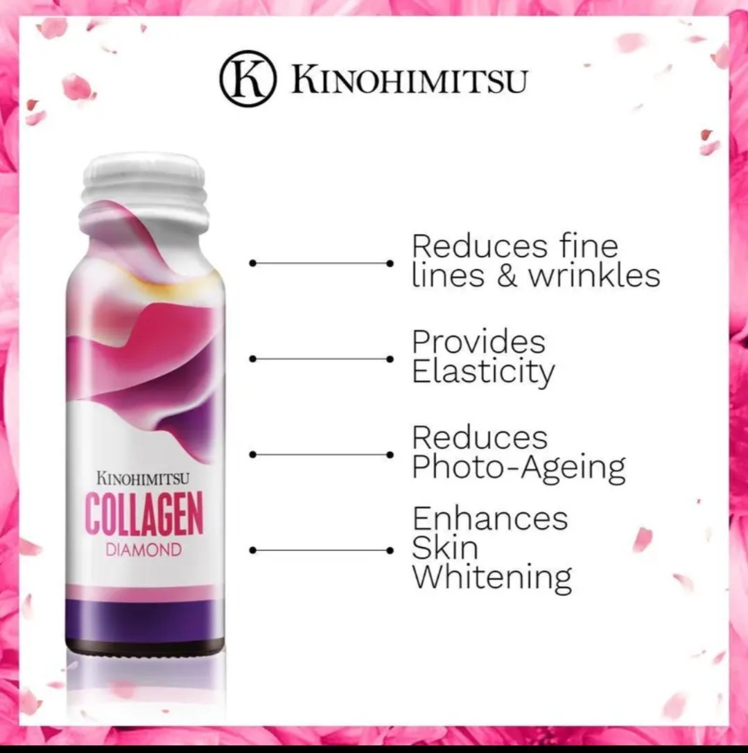 New Kinohimitsu Collagen Diamond For Women 5300mg 16’s x 50ml premium halal