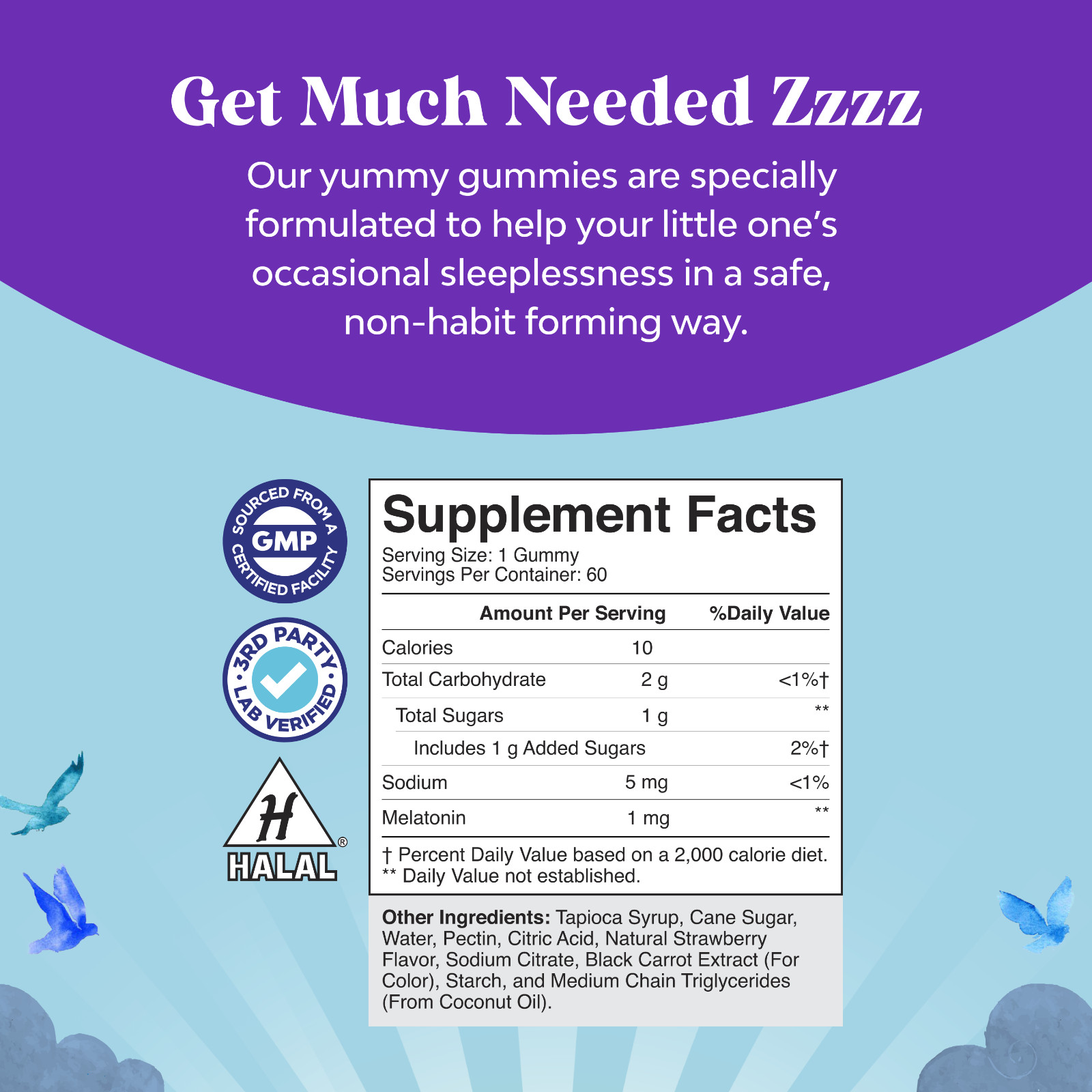 Melatonin Gummies for Kids Sleep Support – Kids Melatonin Gummies for Sleep