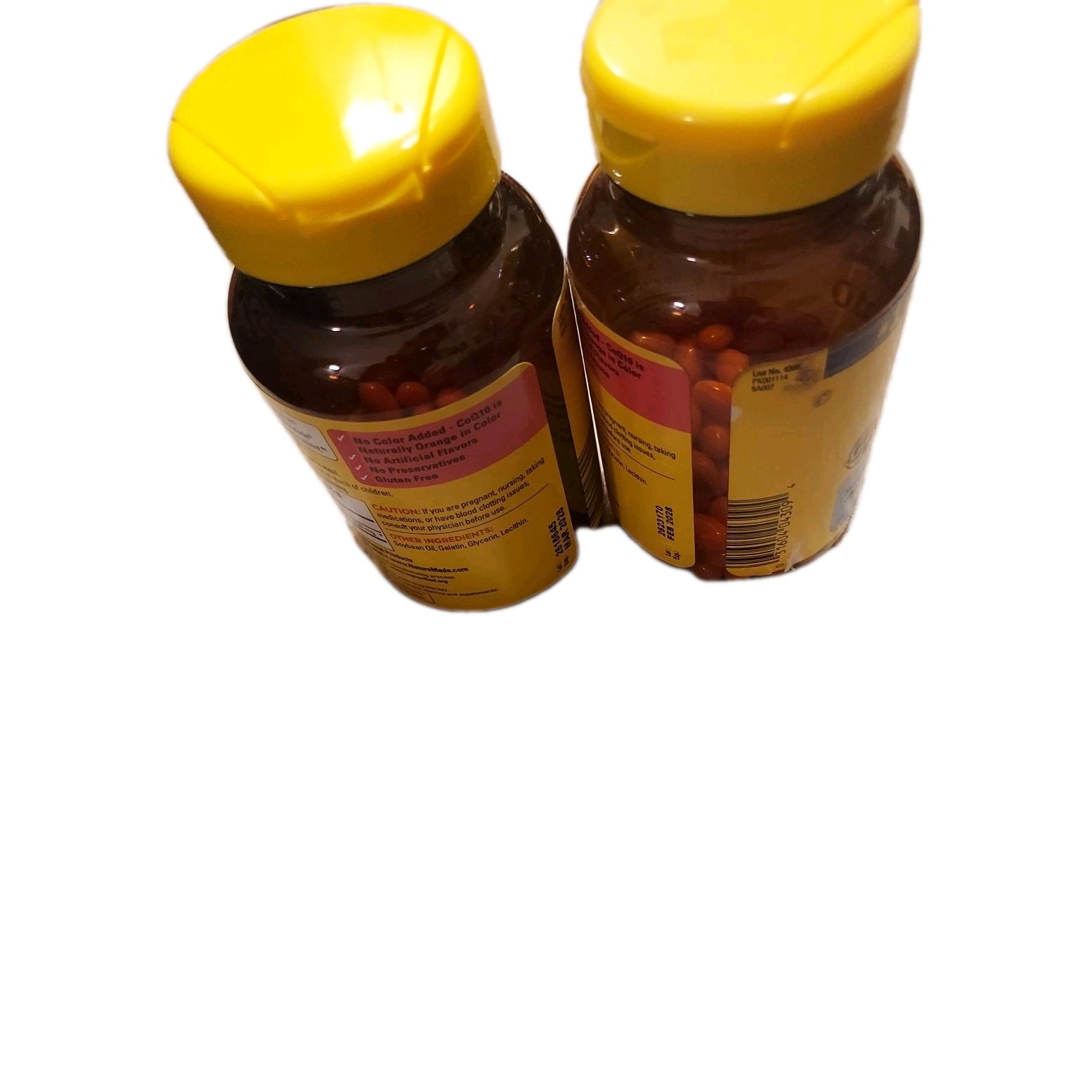 Lot Of 2 Nature Made CoQ10 120 Softgels EXP-2/2028