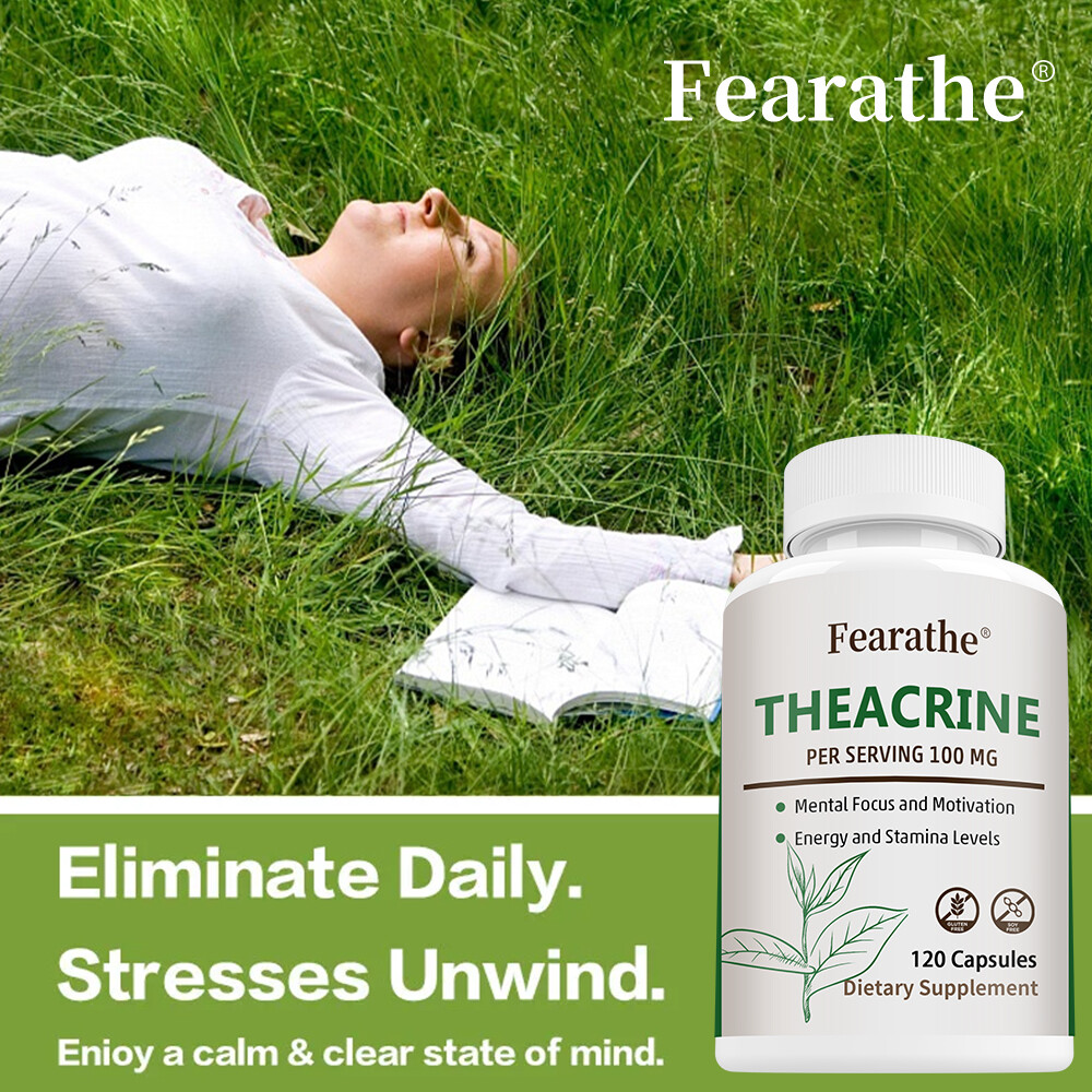 Theacrine (TeaCrine) Capsules Caffeine Replacement 100 mg Capsules