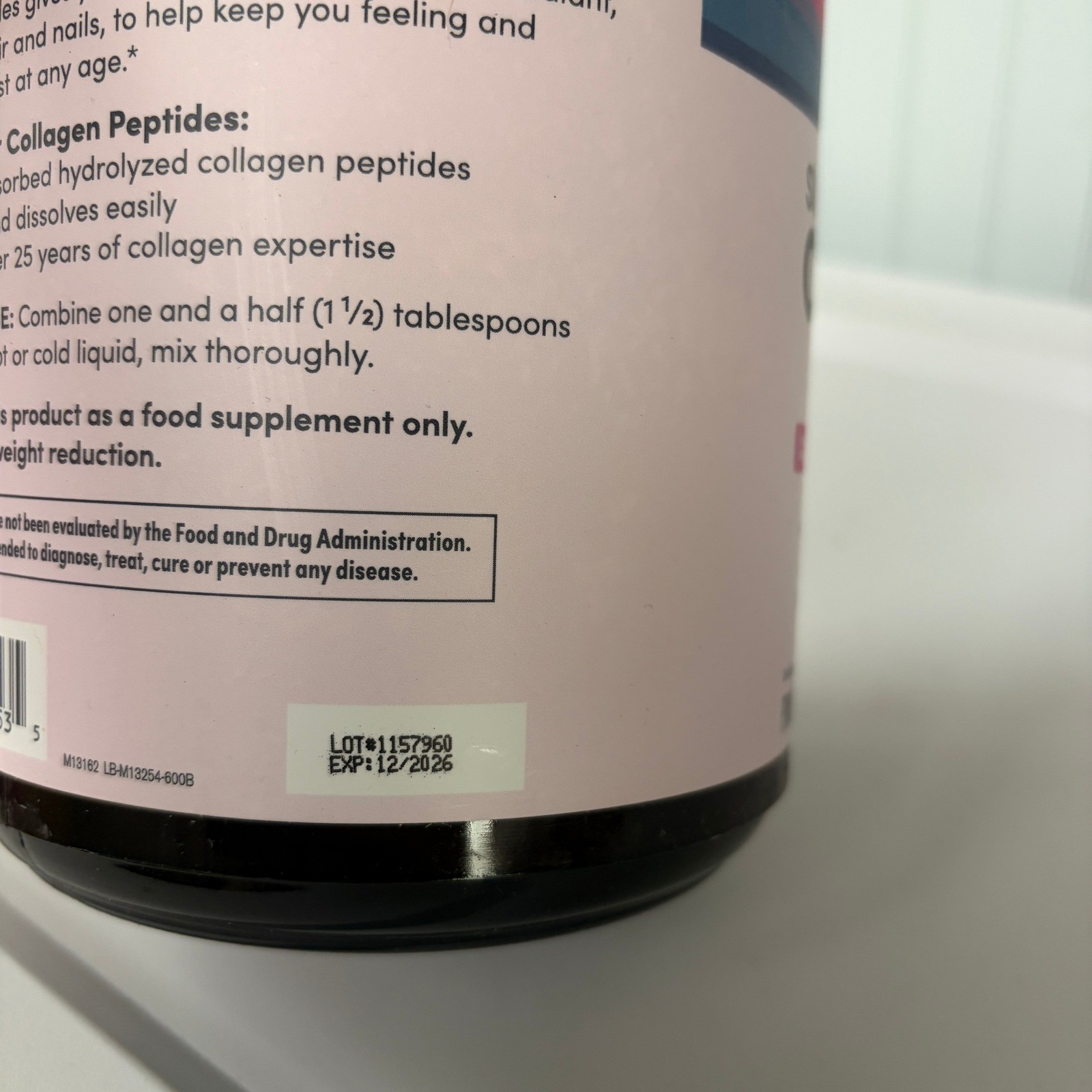 NeoCell Super Collagen Peptides Powder Unflavored 21.1oz 600g Exp 12/2026