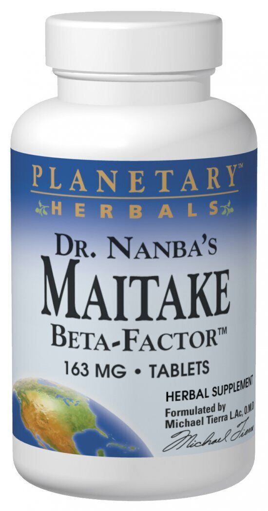 Planetary Herbals Dr. Nanba’s Maitake Beta Factor 163mg 163 mg 120 Tabs