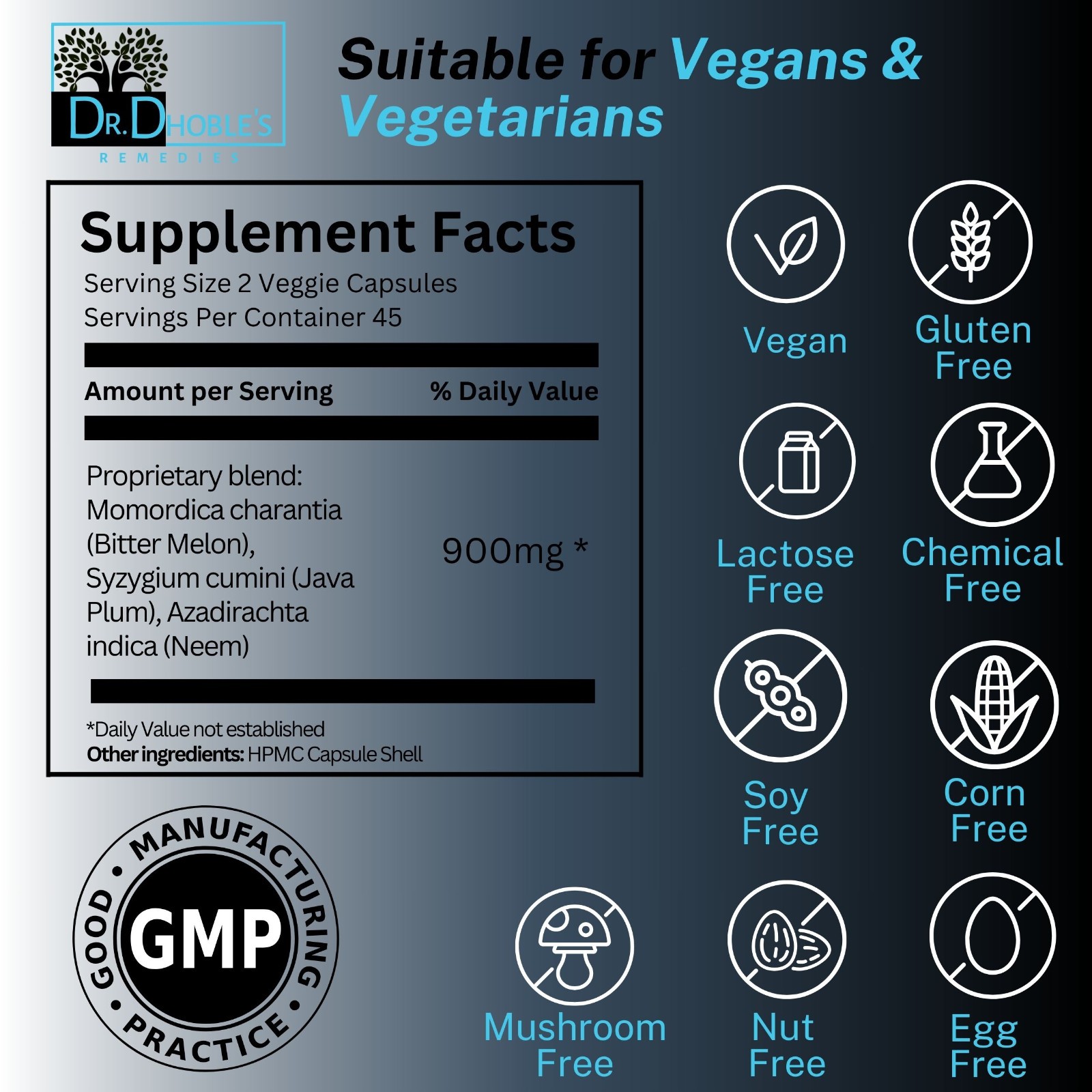 Dibetx-3 – MD Formulated Advanced Blood Sugar Support Supplement, Vegan, 90 Caps