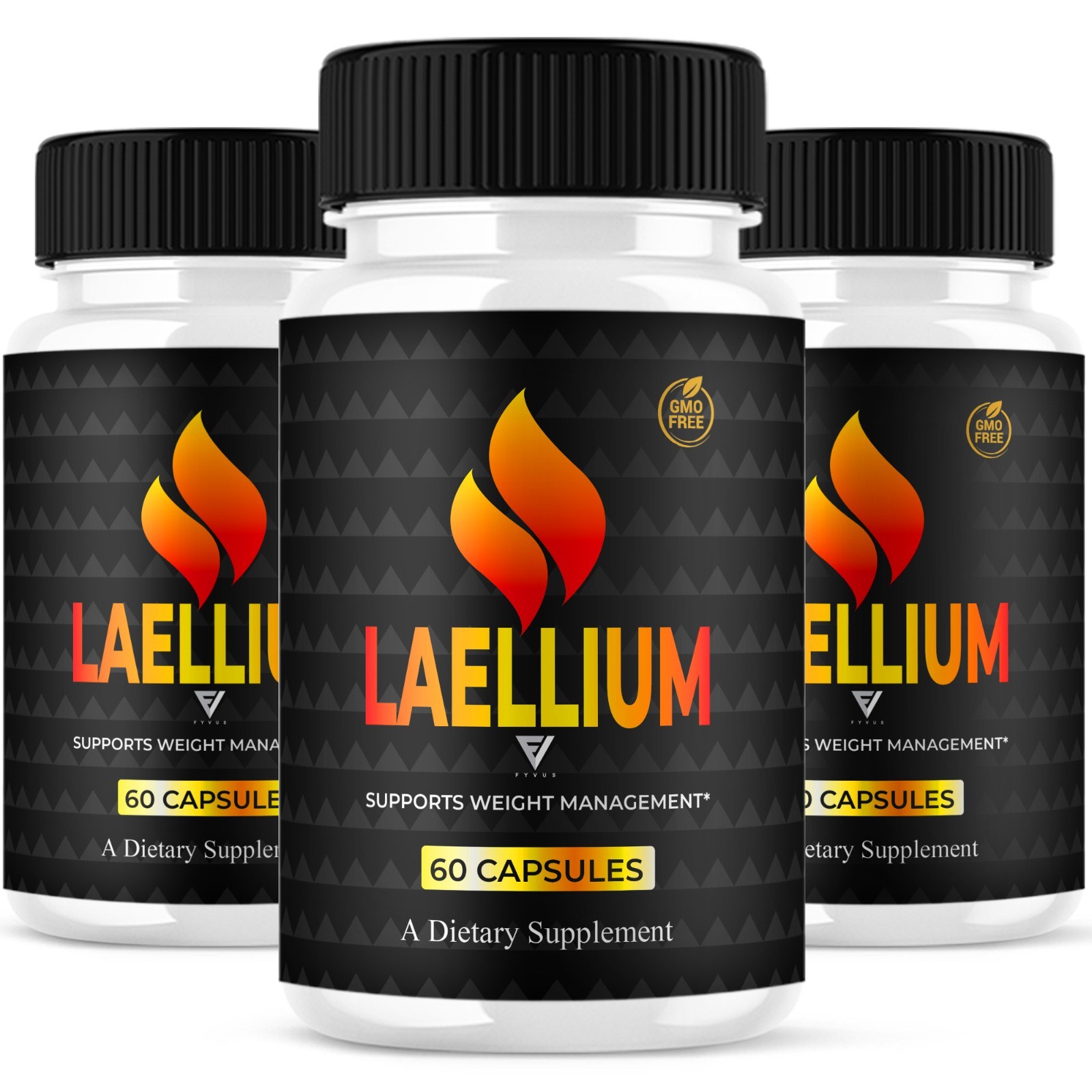 (3 Pack) Laellium Advanced Pills, Laellium Daily Vitamin Formula (180 Capsules)