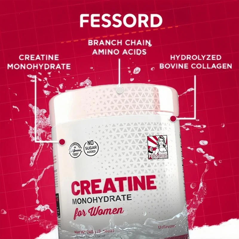 Creatine Monohydrate for Women w Collagen and BCAA’s Fitness Supplement exp 6/27