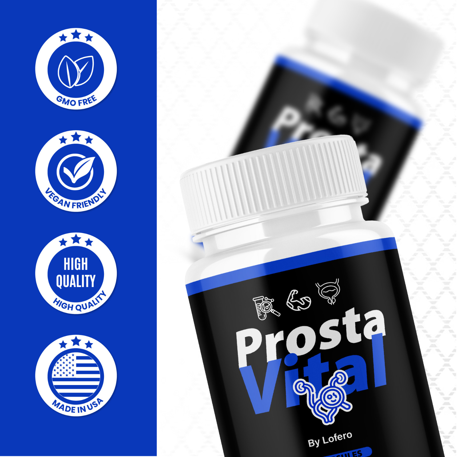 (3 Pack) ProstaVital Supplement, Prosta Vital Pills Advanced Formula (180ct)