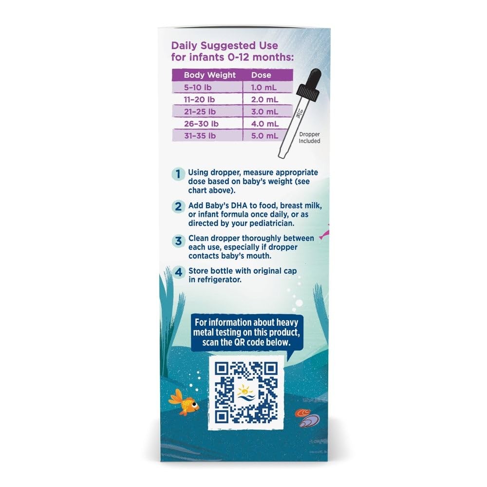 Nordic Naturals Baby’s DHA, Unflavored – 4 oz – 1050 mg 4 Fl Oz (Pack of 1)