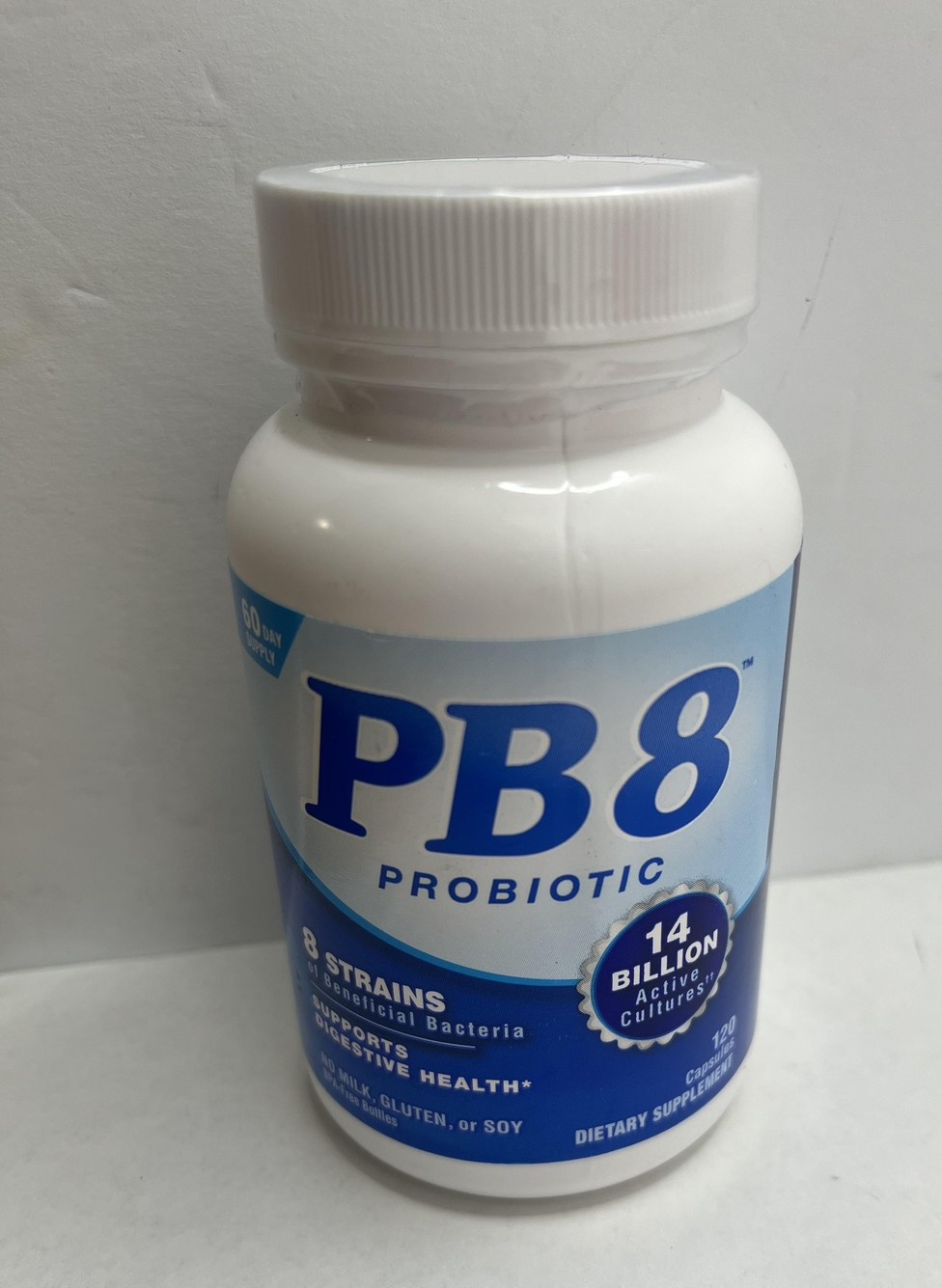 PB8 Probiotic 120 Capsules 14 Billion CFU Digestive Health Exp 06/27