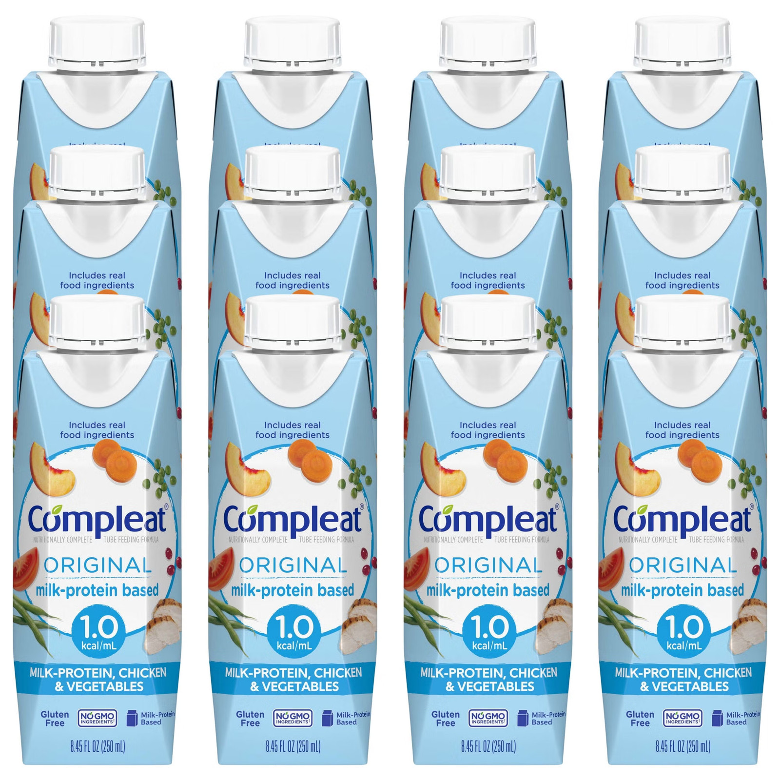 Nestle Compleat Original Tube Feeding Formula Unflavored 8.45 oz 24 Ct