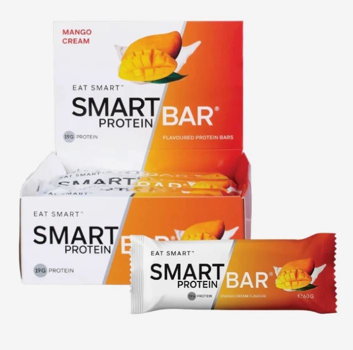 New Smart Protein Bar Mango Cream 60g x 12 Bars by Smart Diet Solutions