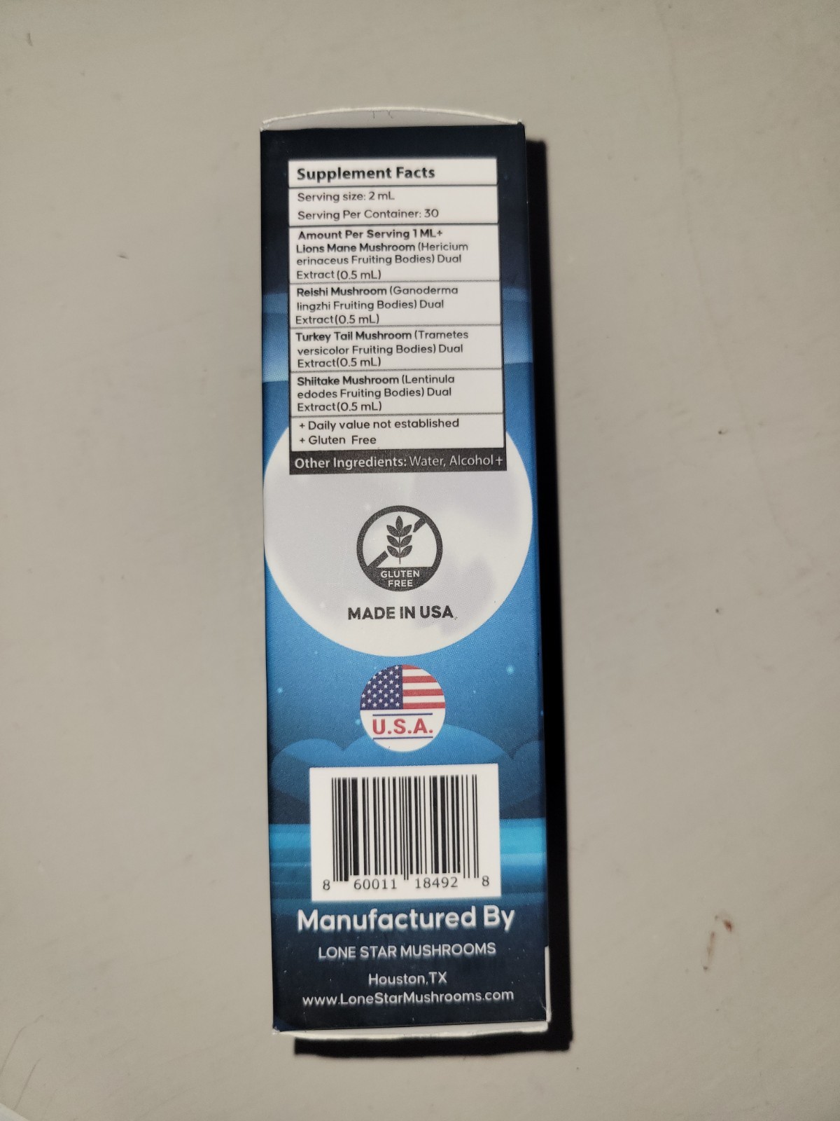 Lone Star Mushrooms Rest Mushroom Complex Dual Extract Sleep Support 2 fl oz