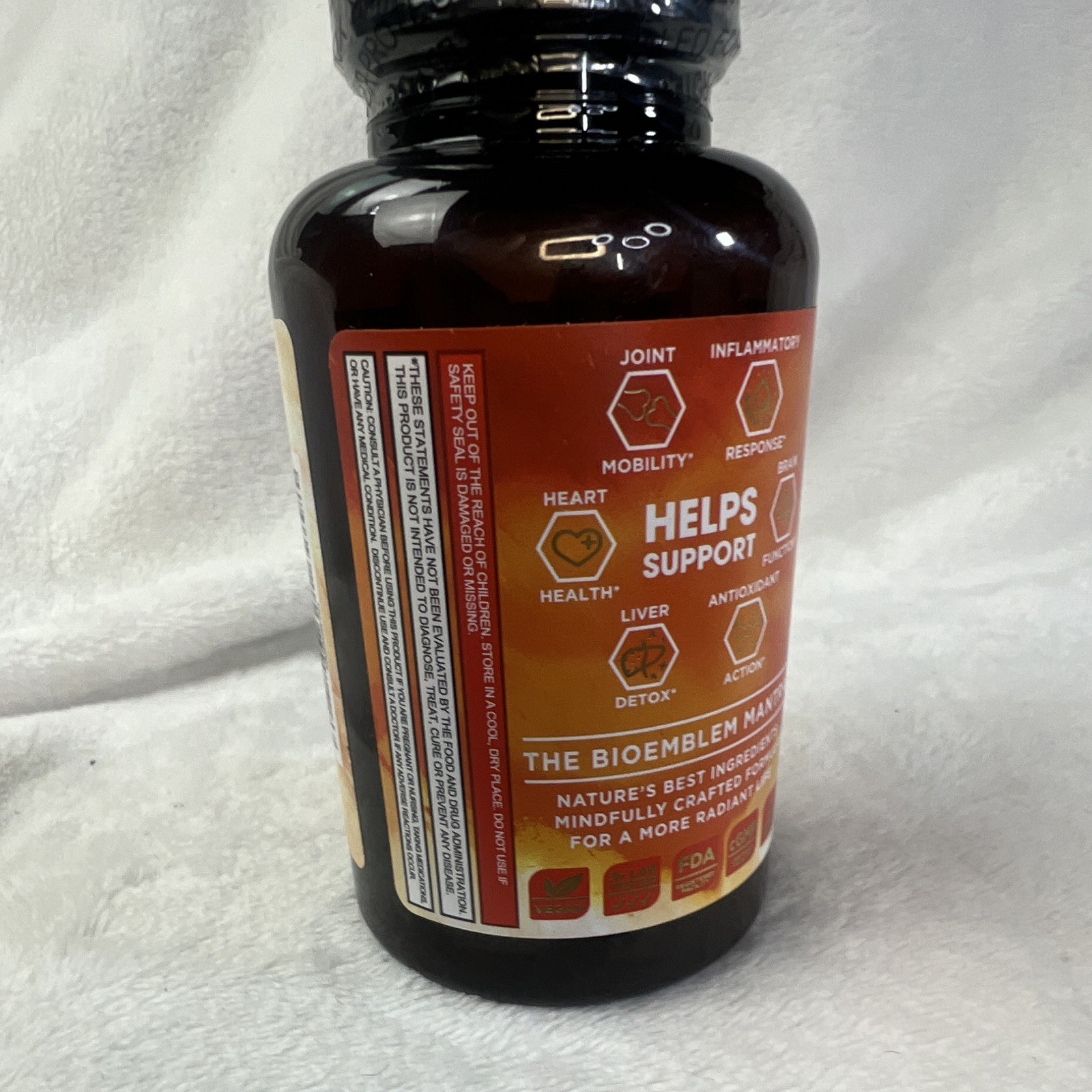BioEmblem Turmeric Curcumin 1950mg 90ct 95% Curcuminoids + BioPerine