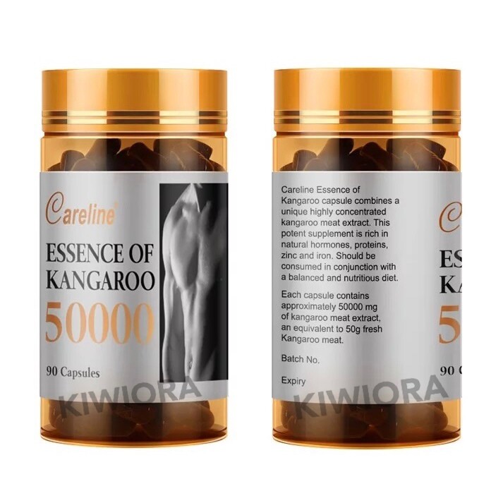 [Careline] 3 x Kangaroo Essence 50000mg 90 Capsules For Vitality Support
