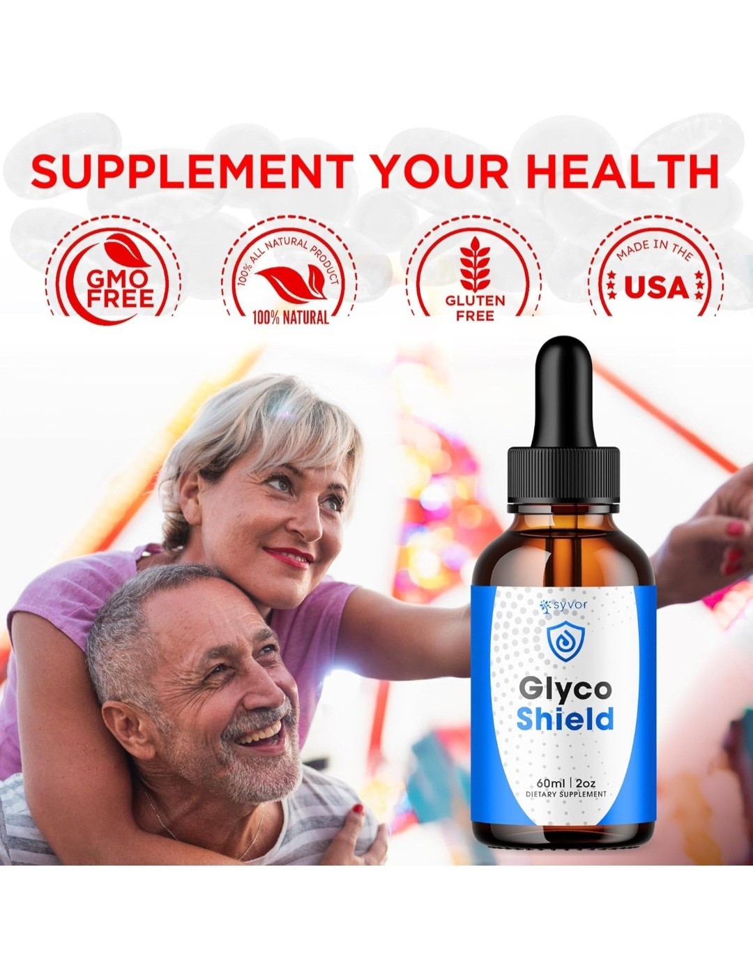 (2 Pack) Glyco Shield Blood Support Drops Advanced Vitamin Supplement 2oz