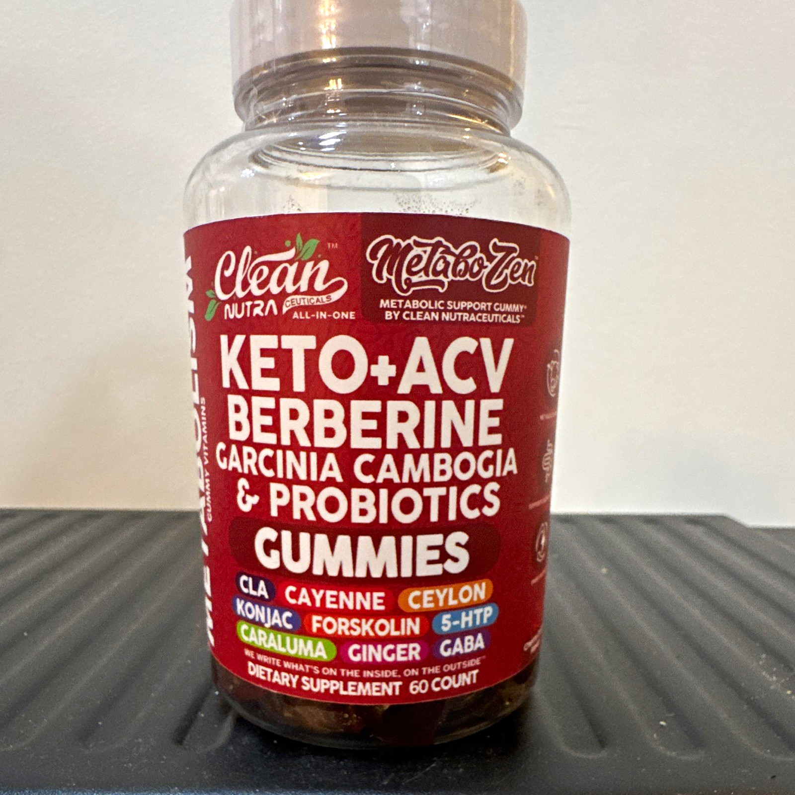 Clean Nutraceuticals MetaboZen Berberine Probiotic Gummies 60 Exp05/2027