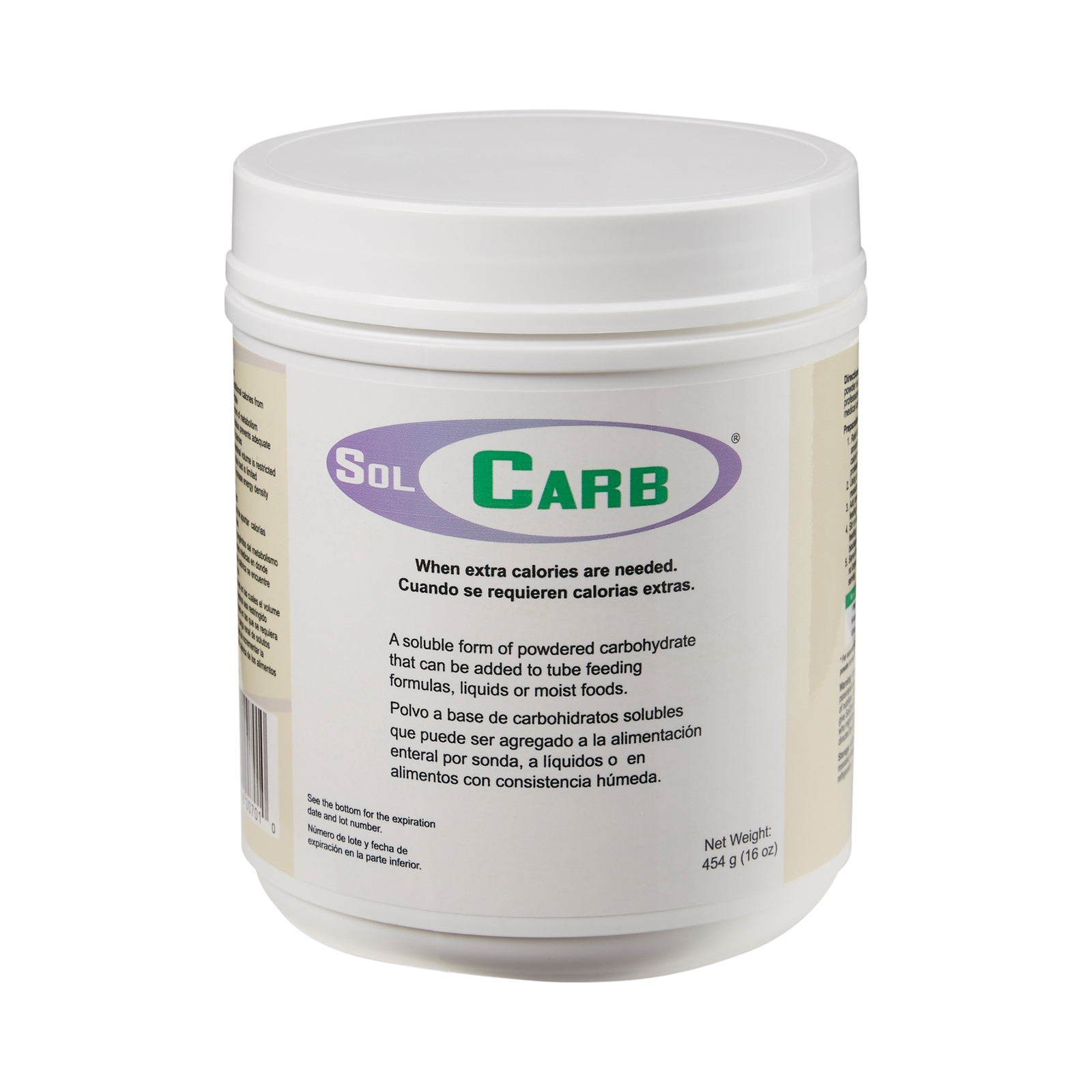SolCarb Oral Supplement Unflavored 16 oz. Jar