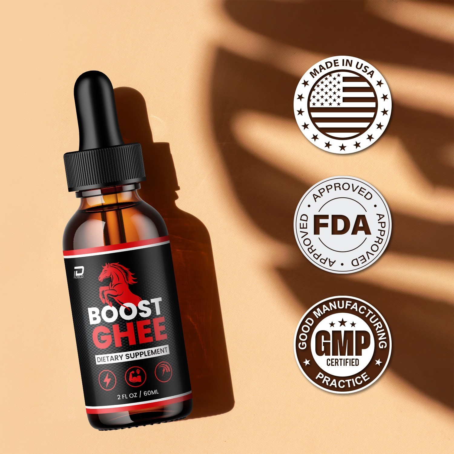 (3 Pack) Boost Ghee Liquid Drops – BoostGhee Natural Blend Healthy Organic