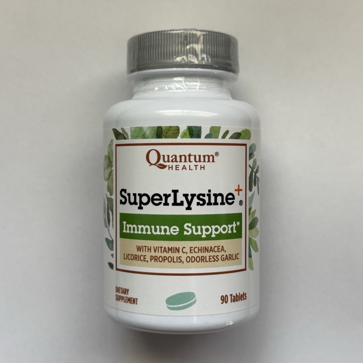 Quantum Health SuperLysine+ Immune Support Lysine Vitamin C 90 Tablets