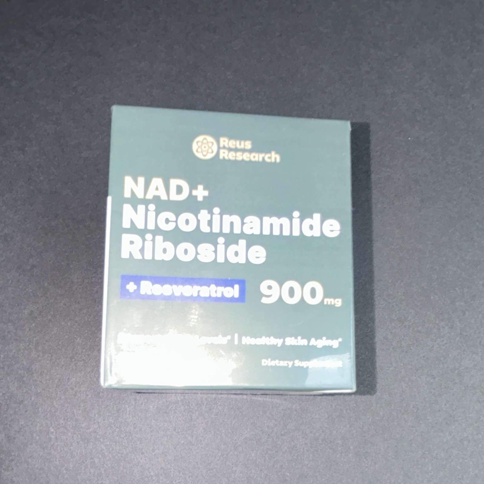 Reus Research NAD+ Nicotinamide Riboside + Resveratrol 900mg 60 Caps Exp 11/2026
