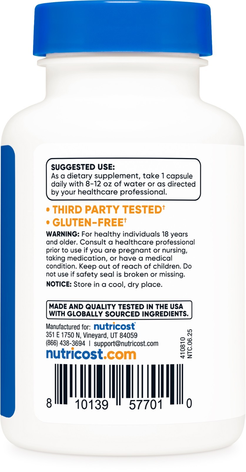 Nutricost Chrysin Supplement (550mg) 60 Capsules – With Passion Flower Extract