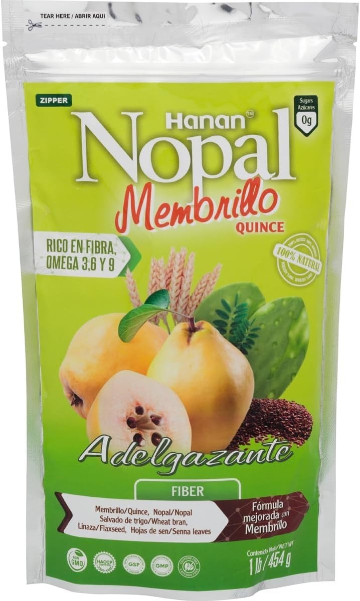 Nopal Mix Quince (Membrillo) – 100% Natural High Fiber Blend – Detox & Digestion