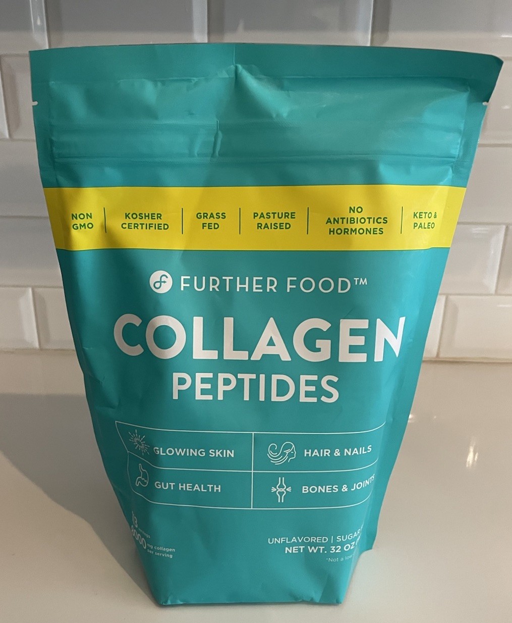 Further Food Grass-Fed Collagen Peptides Powder, Unflavored 32.0 oz 113 Servings