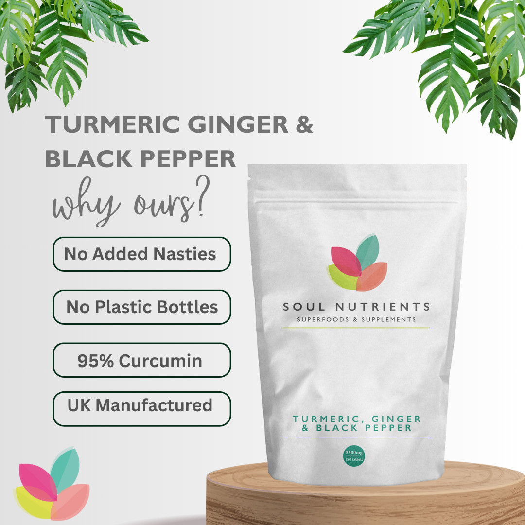 Turmeric Tablets 2500mg + Ginger + Black Pepper | 500 Tablets – UK Supplement