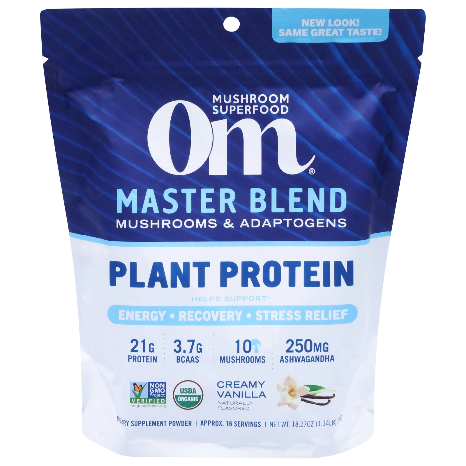 Om – Protein Powder Vanilla Organic – 18.27 oz